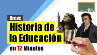 Historia de la EDUCACIÓN  Resumen  Desde sus orígenes hasta nuestros días [upl. by Saduj]