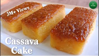 Easy Cassava Cake Recipe  Cassava Cake Using Fresh Cassava  How to Cook Cassava Cake [upl. by Gaughan]