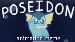 Poseidon Animation Meme   Vaporeon amp Eeveelutions 100 subs [upl. by Florina]