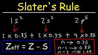 How To Use Slaters Rule to Estimate The Effective Nuclear Charge [upl. by Nlocnil]