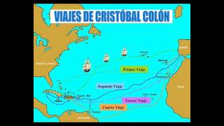 Los Cuatro Viajes que realizó Cristobal Colón a América 🌎 [upl. by Aynos611]