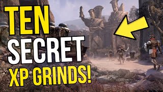 Top 10 SECRET XP Grind Spots In ESO The Absolute BEST Solo Experience Farming Guide For ESO [upl. by Barthol919]