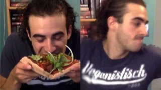 Vegan freaks out when he realizes he just ate cheese [upl. by Tully]