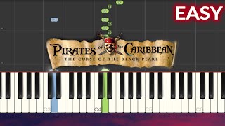 Pirates of the Caribbean  The Black Pearl EASY Piano Tutorial [upl. by Sasnett]