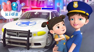 La patrulla de policía 🚔 Coche de policía para niños 🚓 Canciones Infantiles  HeyKids [upl. by Nodnil]