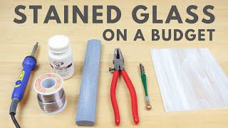 Budget Stained Glass Tools For Beginners [upl. by Odelinda315]