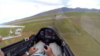 Glider Does 2 Low Passes and Lands [upl. by Andreana]