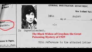 The Black Widow of Croydon the Great Poisoning Mystery of 1929 by Mark John Maguire [upl. by Tiffanie]