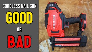 REVIEW Craftsman V20 CORDLESS BRAD NAILER  CMCN618C1 [upl. by Femi244]