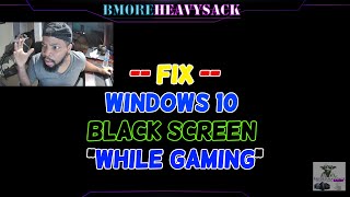 Fix Windows 10 Black Screen Crash While Gaming 🎮  Solve GPU Artifacts Issue [upl. by Couq]