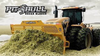 Pitbull Silage Blade Dozer Blade For 4 Wheel Drive Tractors [upl. by Enimaj773]