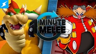 One Minute Melee  Bowser vs Dr Eggman Nintendo vs SEGA [upl. by Alauqahs106]