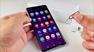 Samsung Galaxy S10 How To Insert  Remove Sim Card [upl. by Glad]