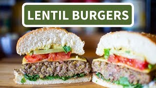 Incredible Lentil Burgers Best Tasting AllVeggie Patty Ive Made – Vegan  Gluten Free [upl. by Casavant]