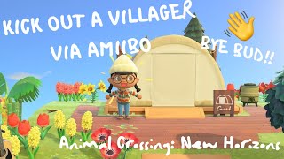 How To Kick Out A Villager via Amiibo  Animal Crossing New Horizons [upl. by Geraldine936]