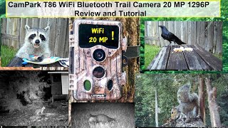 CamPark T86 20MP WiFi Bluetooth Trail Camera Review and Tutorial [upl. by Vories462]