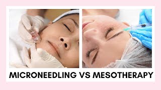 The Difference Between Microneedling amp Mesotherapy  Treat Acne Scars Stretchmarks Dehydrated Skin [upl. by Jim]