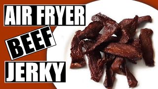 Air Fryer Beef Jerky  Delicious and FAST beef jerky recipe [upl. by Azelea]