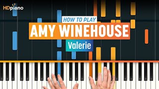 How to Play quotValeriequot by Amy Winehouse  HDpiano Part 1 Piano Tutorial [upl. by Walke]