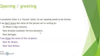 How to Write a Complaint Letter [upl. by Etiragram]