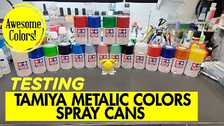 Scale Model Tips  Testing Tamiya Metallic Colors Spray Cans  Great Quality [upl. by Berte290]