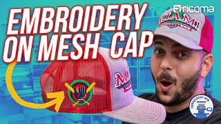 EMBROIDERY on MESH  How to Embroider Mesh Caps  EMB Hub Ep131 [upl. by Hitoshi]