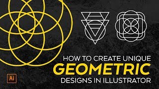 How to create geometric designs in Adobe Illustrator [upl. by Ailam734]