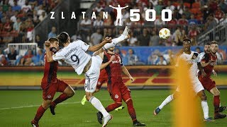 GOAL Zlatan Ibrahimovic scores his 500th career goal in stunning fashion [upl. by Jarad]