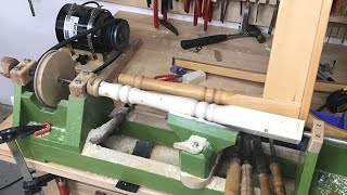 Building a wooden lathe [upl. by Lerret]