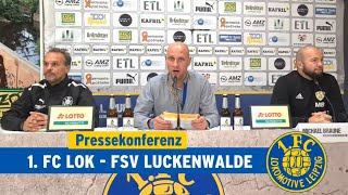 Pressekonferenz nach dem Regionalligaspiel gegen den FSV Luckenwalde am 28102022 [upl. by Decamp]