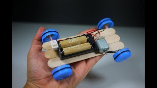 How to make very simple battery car  at home [upl. by Torrence]