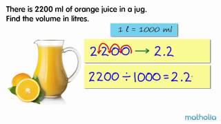 Converting Millilitres to Litres [upl. by Bilow]