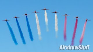 RAF Red Arrows North American Tour  St Louis Airshow 2019 [upl. by Eleik]