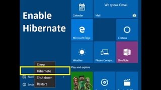 How to Enable Hibernate in windows 10  Howtosolveit [upl. by Annayak628]