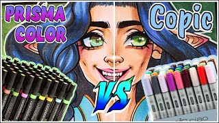 Copic Markers Vs Prismacolor Markers  Copic Vs Prismacolor  Marker Review [upl. by Yesrod]