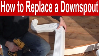 How to Replace a Gutter Downspout [upl. by Emmalyn406]