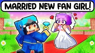 Omz MARRIED A NEW CRAZY FAN GIRL in Minecraft [upl. by Kera]