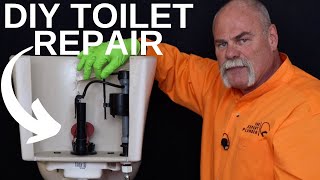 How to Fix A Running Toilet GUARANTEED  DIY Plumbing Repair [upl. by Alhahs770]