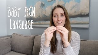 Baby Sign Language  5 Basic Signs [upl. by Ire]