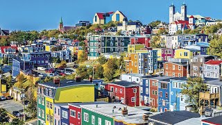 St John’s Newfoundland downtown 4K HD [upl. by Rorke618]