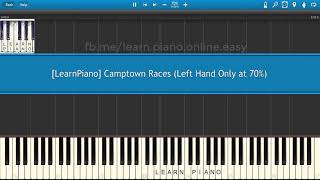 Camptown Races Piano Tutorial [upl. by Mij]