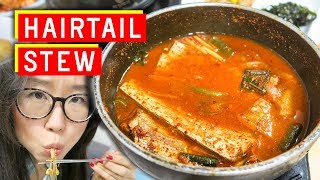 SPICY Korean Hairtail Stew at Namdaemun Market [upl. by Biamonte828]