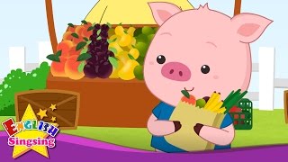 This Little Piggy  This Little Pig  Finger play  Animal Nursery Rhyme  Kids song with lyrics [upl. by Iridis730]