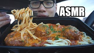 ASMR SPAGHETTI amp MEATBALL BIG BITES [upl. by Yerdna316]