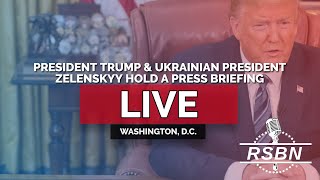 LIVE REPLAY Pres Trump and Ukrainian President Zelenskyy Meet and Hold a Press Briefing  22825 [upl. by Torrance]