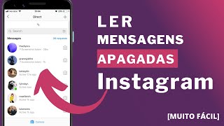 Como VER Mensagens APAGADAS do Instagram [upl. by Mosira]