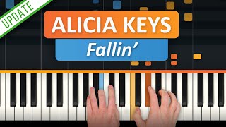 Alicia Keys  Fallin Official HD Piano Lesson [upl. by Audri]