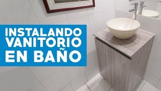 Cómo instalar un vanitorio para el baño [upl. by Acissev]