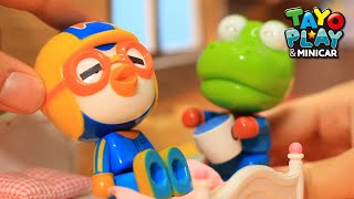 Pororo Toys l 3 Is Pororo sick l Pororo Toy Story l Tayo Play amp Minicar [upl. by Arraic]