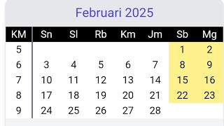 Kalender 2025 [upl. by Aleel]